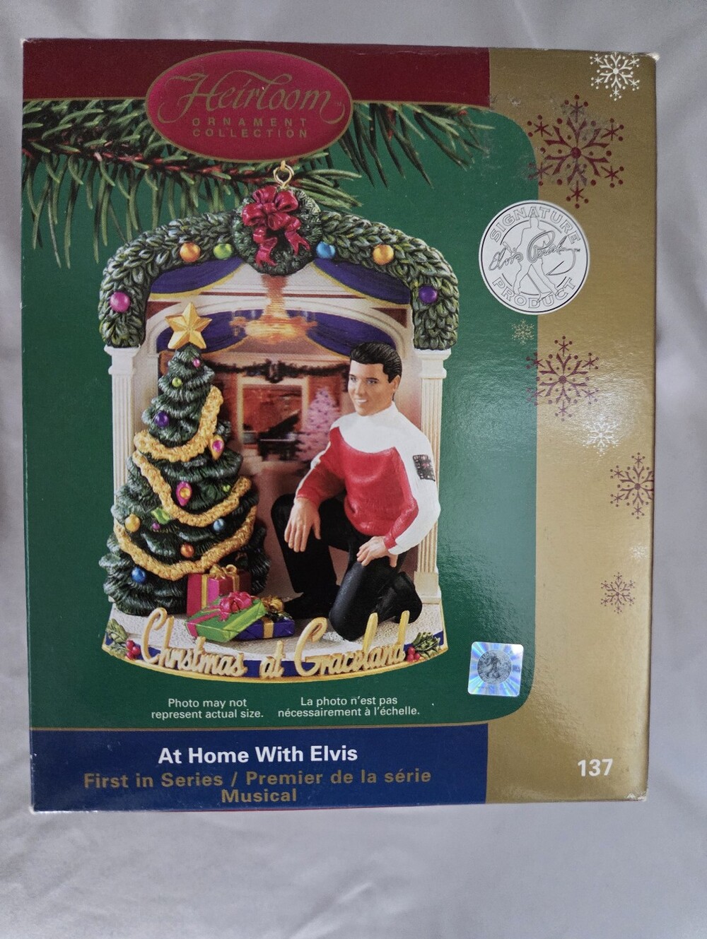 Heirloom 'At Home With Elvis' Musical Holiday Ornament - Red